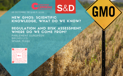 Conférence – 26 octobre – Nouveaux OGM : Connaissance scientifique, que sait-on ? Réglementation et évaluation des risques, d’où venons-nous ?