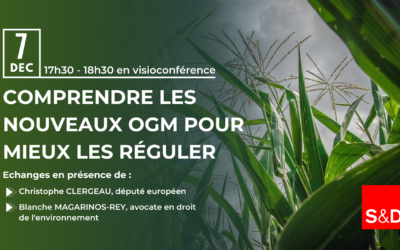 Conférence : Comprendre les nouveaux OGM pour mieux les réguler